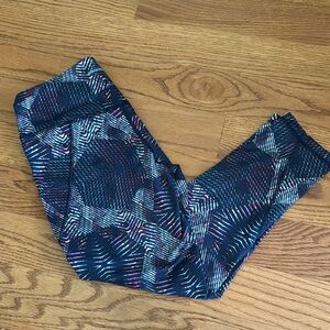 Patagonia Navy and Multicolor 7/8 Leggings